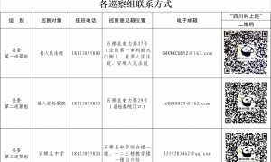 十五届石棉县委第八轮巡察全部完成进驻