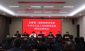 县委第二巡察组向中共天全县人民检察院党组反馈巡察情况