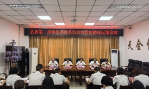 县委第一巡察组向县信访局党组反馈巡察情况